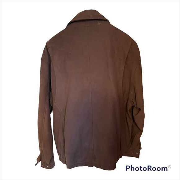 Men's Brown Weatherproof Microfiber Jacket, Size Medium - Picture 2 of 6